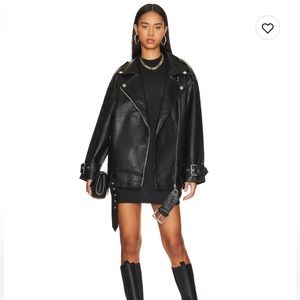WeWoreWhat Oversized Moto Jacket